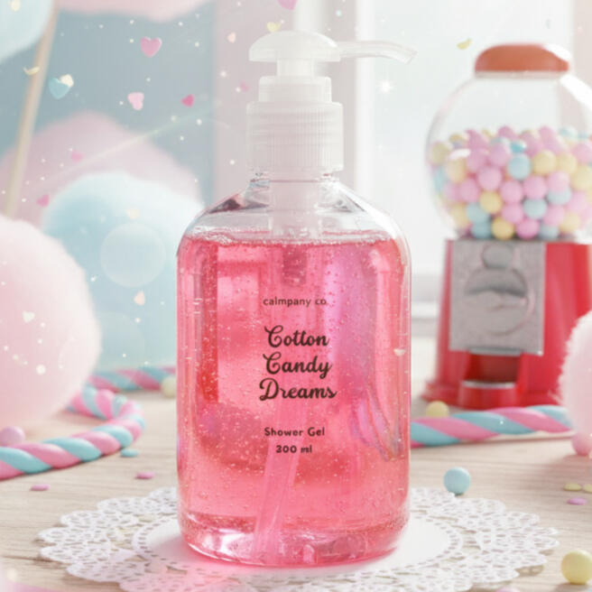 Calmpany Co Cotton Candy Dreams Shower Gel. Gentle shower gel for all.