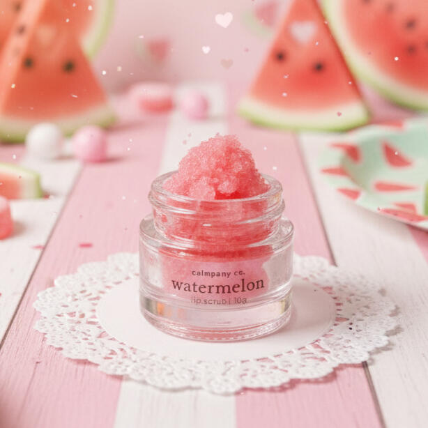 Watermelon Creamy Sugar Scrubs Calmpany Co Watermelon Creamy Lip Scrub